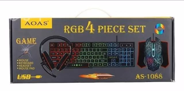 Set gamer RGB 4 PIECE SET AOAS - Imagen 4