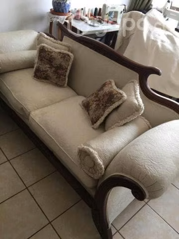Sofa con 2 sitiales de roble - Imagen 2