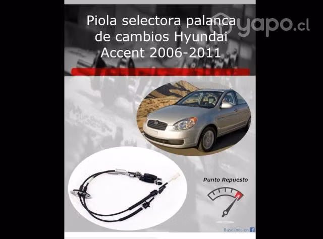 Piola selectora palanca cambios Accent 2006-11 - Imagen 2