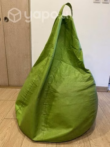 Pouf pera verde ecocuero - Imagen 3