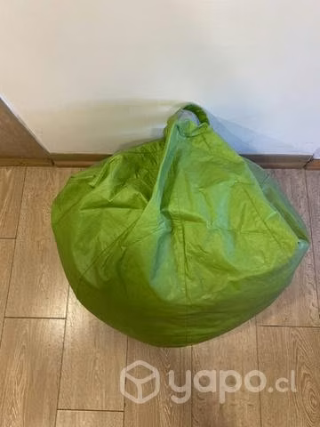 Pouf pera verde ecocuero - Imagen 2
