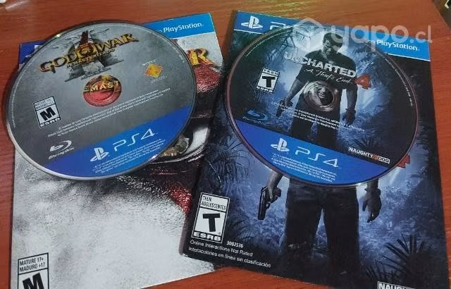 God of war 3 y Uncharted 4 (Ps4)