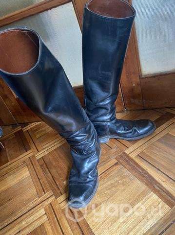 Botas negras de cuero talla 43 - Imagen 3