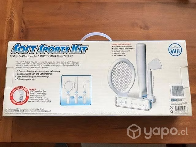 Soft Sports Kit Nintendo Wii Tennis Baseball Golf - Imagen 2
