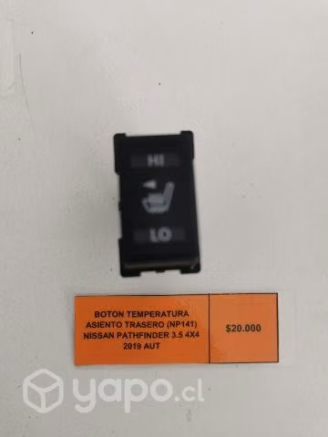 Boton Temperatura Asiento Trasero (NP141) Nissan