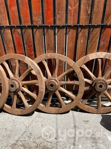 Ruedas artesanales para decoración - Imagen 2