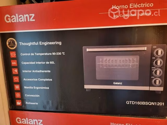 Horno eléctrico nuevo 60 litros