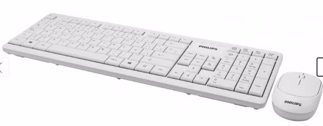 Combo teclado mouse inalambrico spt6314 blanco