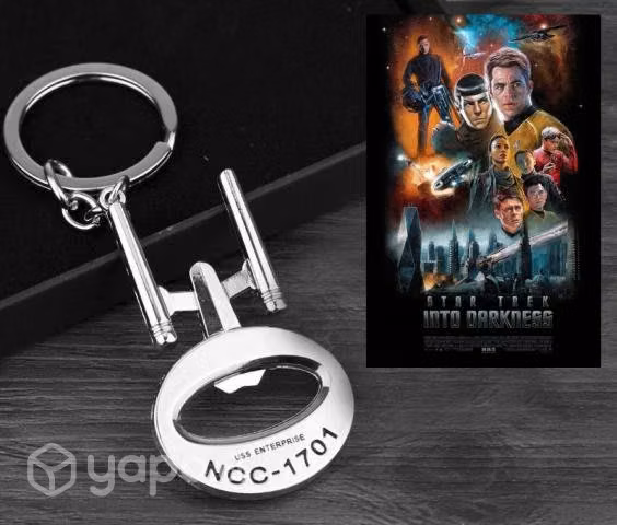 Star trek uss enterprise llaveros con destapador