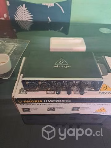 Microfono samson co3 y interfaz umc204hd
