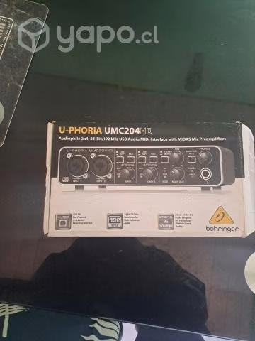Microfono samson co3 y interfaz umc204hd