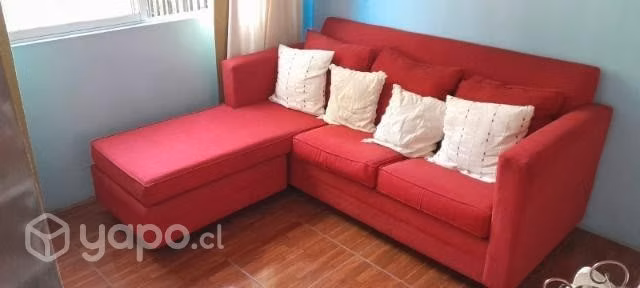 Sofá zibel seccionar rojo