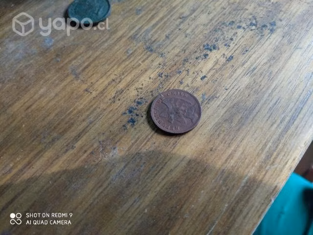 Moneda de 5 centavos del año 1938