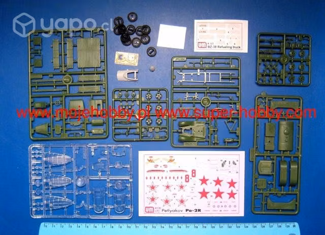 Maqueta Avión Ruso P-2r Con Camión Abastecedor. 1/