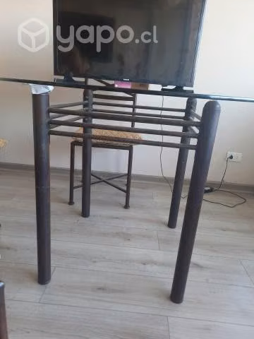 Comedor vidrio 6 sillas - Imagen 3