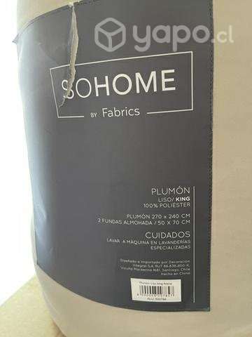 Plumón/ cobertor king sohome fabrics - Imagen 4