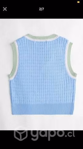 Chaleco jersey a rayas - Imagen 2