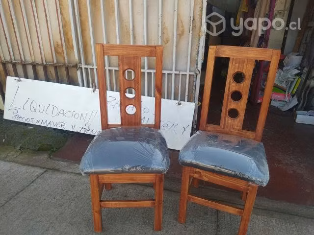 Sillas de comedor caramelo , juego de 6