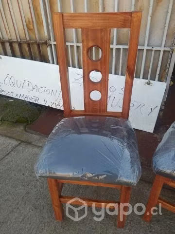 Sillas de comedor caramelo , juego de 6