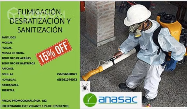 Fumigación, desratización y sanitización