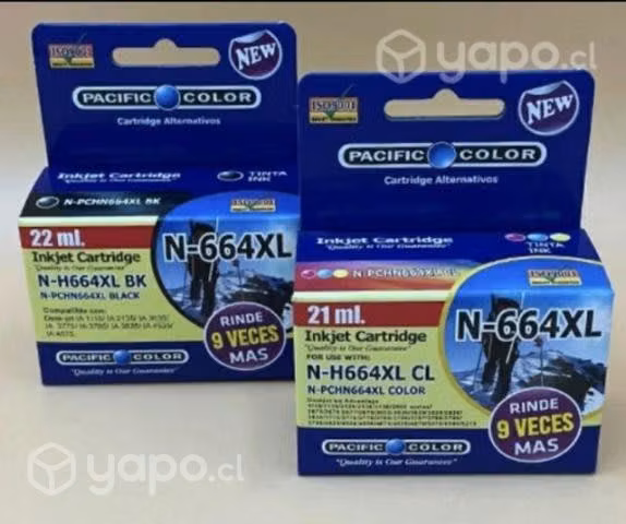 664XL Pack 2 cartuchos, 1 negro y 1 color