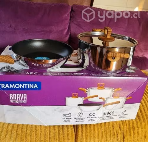 Juego Bateria 7 piezas TRAMONTINA