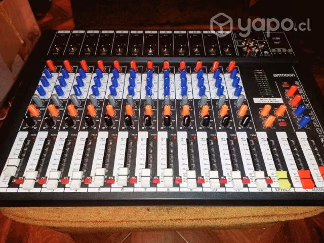 Ammoon 120s-usb 12 Canales Mic Line Mezclador