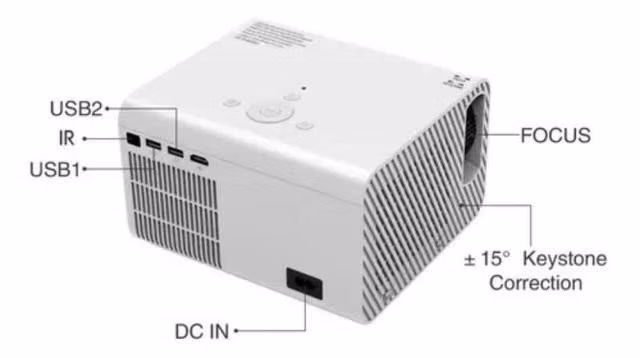 Projector Led Android Full Hd 1080p 200 Ansi T10 - Imagen 3