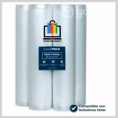Rollos de Sellado al Vacío 28 cm ancho por 5 metro