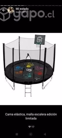 cama elástica 1.86 malla escalera waterplay