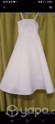 Bello Vestido blanco 1 sila postura - Imagen 3