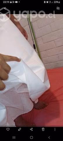 Bello Vestido blanco 1 sila postura - Imagen 2