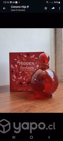 Perfumes originales hidden 100ml - Imagen 2
