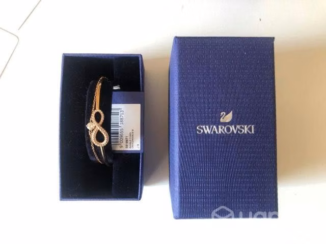 Pulsera Swarovski Infinity Dorado Rosa - Imagen 5
