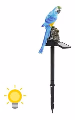 Lampara Estaca Solar Led Luz Loro - Imagen 2