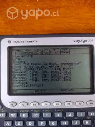 Calculadora Texas voyage 200