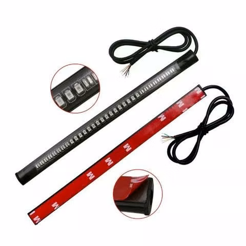 Cinta LED de freno con intermitente 20cm 12v moto - Imagen 2