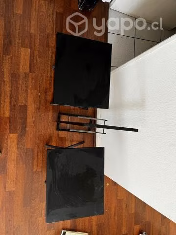 Juego 2 mesas plegables negras - Imagen 5