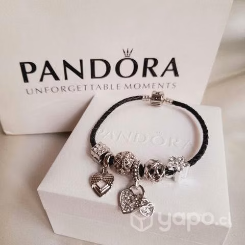 Pulsera Pandora + 6 Charms S925