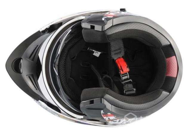 Casco de moto integral (cerrado) blanco - Imagen 6