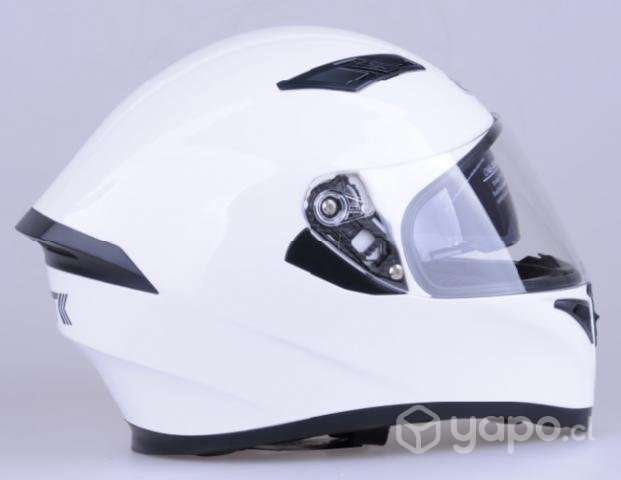 Casco de moto integral (cerrado) blanco - Imagen 4