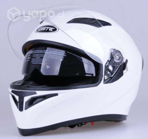Casco de moto integral (cerrado) blanco - Imagen 5