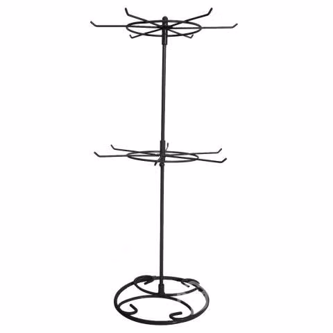 Exhibidor simple collar metalico 2 nivel 41cm