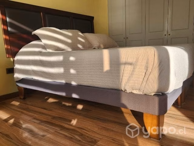 Cama king colchòn cic excelente condición - Imagen 2