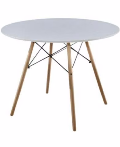Mesa eames redonda blanca