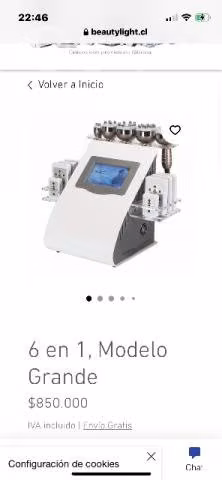 Maquina lipolaser 6en 1
