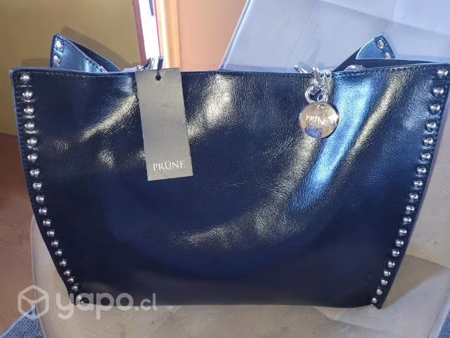 Cartera negra marca Prune Nueva - Imagen 5