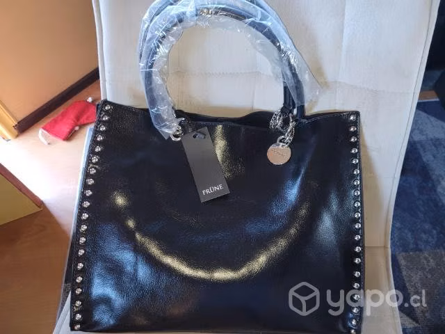Cartera negra marca Prune Nueva - Imagen 2