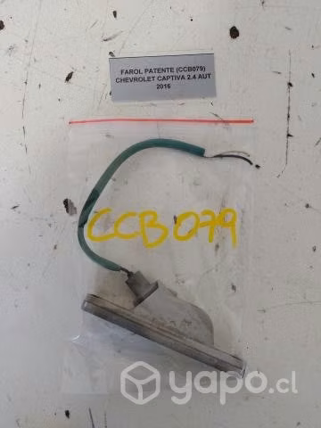 Farol Patente (CCB079) Chevrolet Captiva 2.4 AUT
