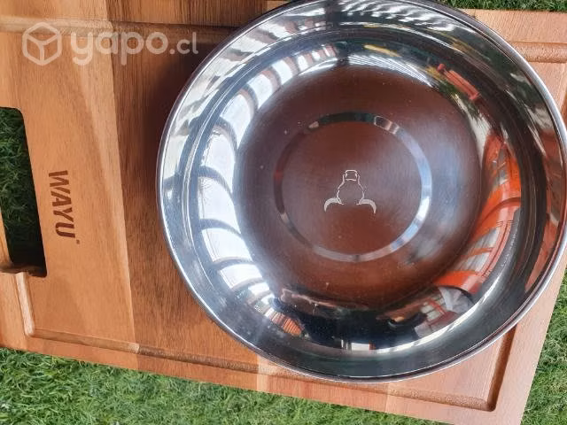 Tabla madera bowl acero wayu - Imagen 3